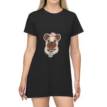 Load image into Gallery viewer, More Pug Coffee Please All Over Print T-Shirt Dress

