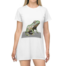 Load image into Gallery viewer, Frog All Over Print T-Shirt Dress
