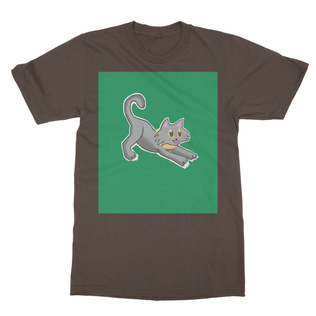 Cat Illustration Classic Adult T-Shirt
