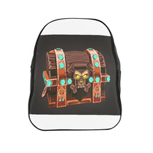 Load image into Gallery viewer, Skeleton Hand-Painted Chest School Backpack
