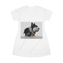 Load image into Gallery viewer, Black Dog All Over Print T-Shirt Dress
