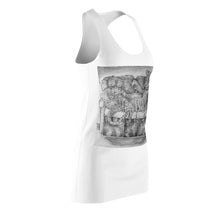 Load image into Gallery viewer, Tiger on a Couch Women&#39;s Cut &amp; Sew Racerback Dress
