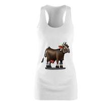 Load image into Gallery viewer, Dark Brown Cow Women&#39;s Cut &amp; Sew Racerback Dress

