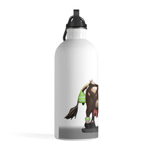Load image into Gallery viewer, Brown Cow Skin Stainless Steel Water Bottle
