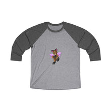 Load image into Gallery viewer, Angebear Unisex Tri-Blend 3/4 Raglan Tee
