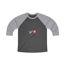 Load image into Gallery viewer, Angebear Unisex Tri-Blend 3/4 Raglan Tee
