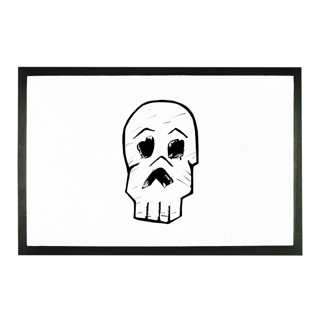 Skull and Cross Bones Sublimation Doormat