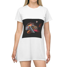 Load image into Gallery viewer, Mecha Whale Strider All Over Print T-Shirt Dress
