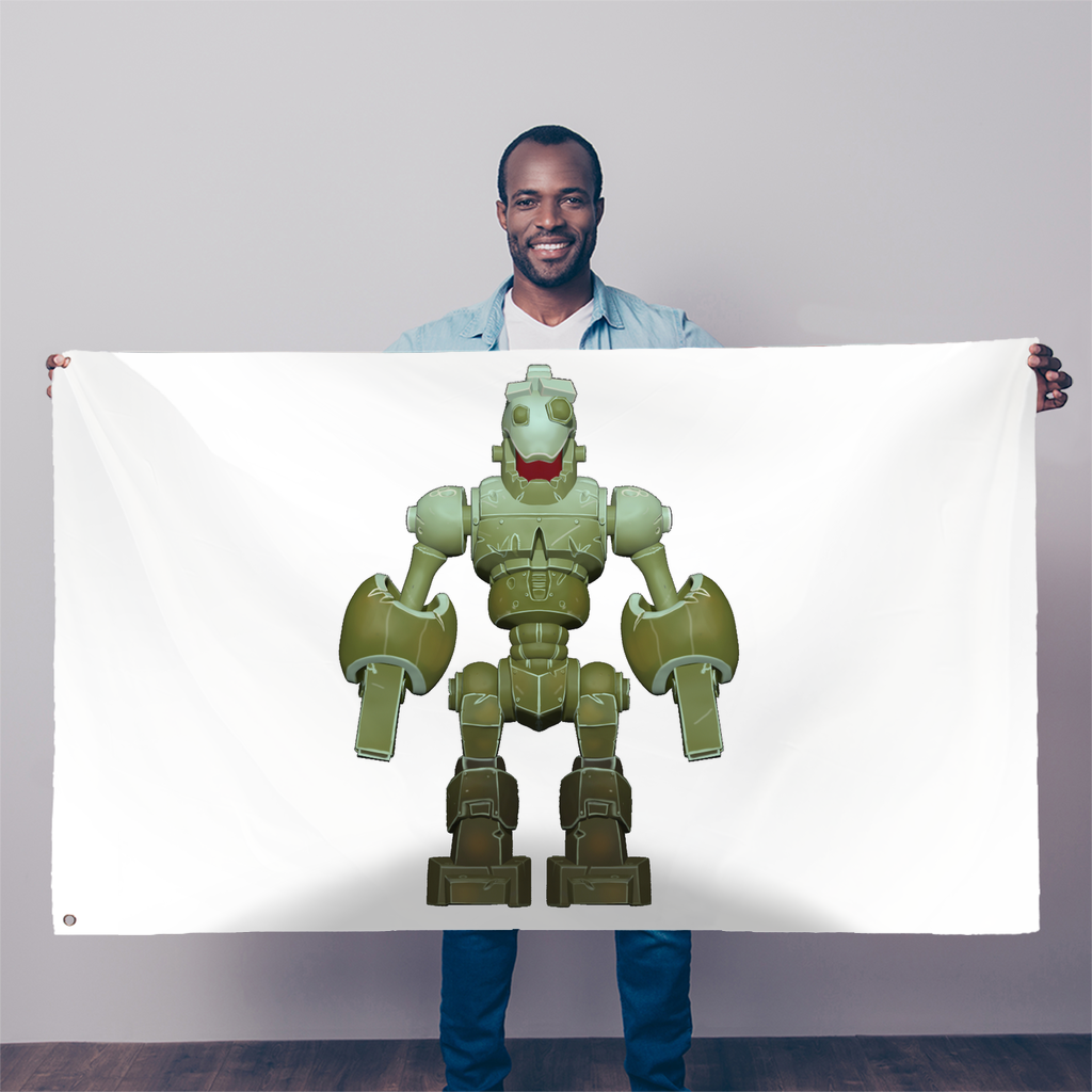 CG Robot Character Sublimation Flag
