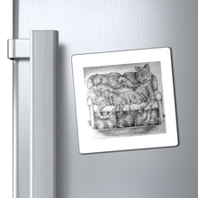 Load image into Gallery viewer, Tiger on a Couch Magnets
