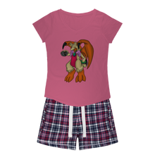 Load image into Gallery viewer, Angechardragon Women&#39;s Sleepy Tee and Flannel Short
