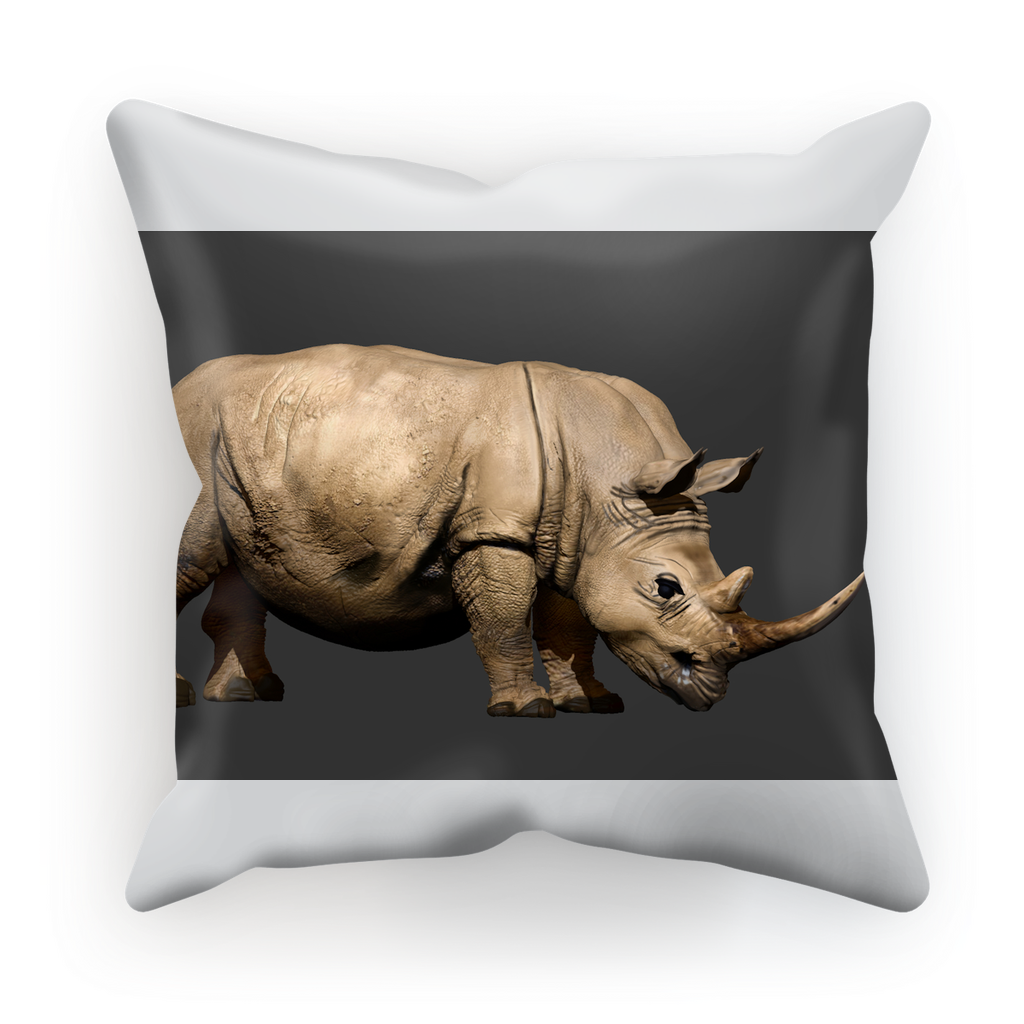 Rhino Character Sublimation Cushion Cover