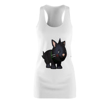 Load image into Gallery viewer, Black Cat Women&#39;s Cut &amp; Sew Racerback Dress
