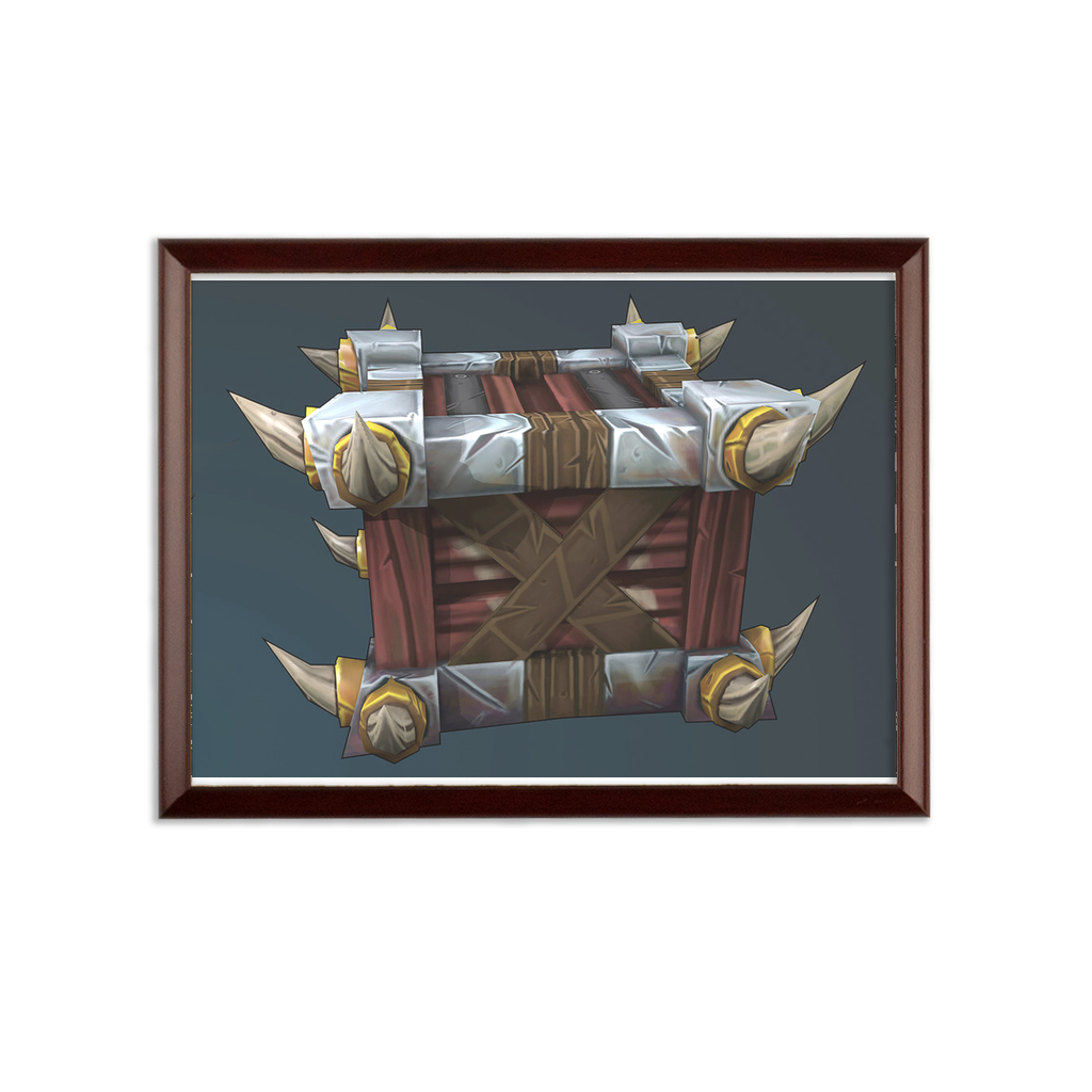Vicious War Raptor Crate Sublimation Wall Plaque
