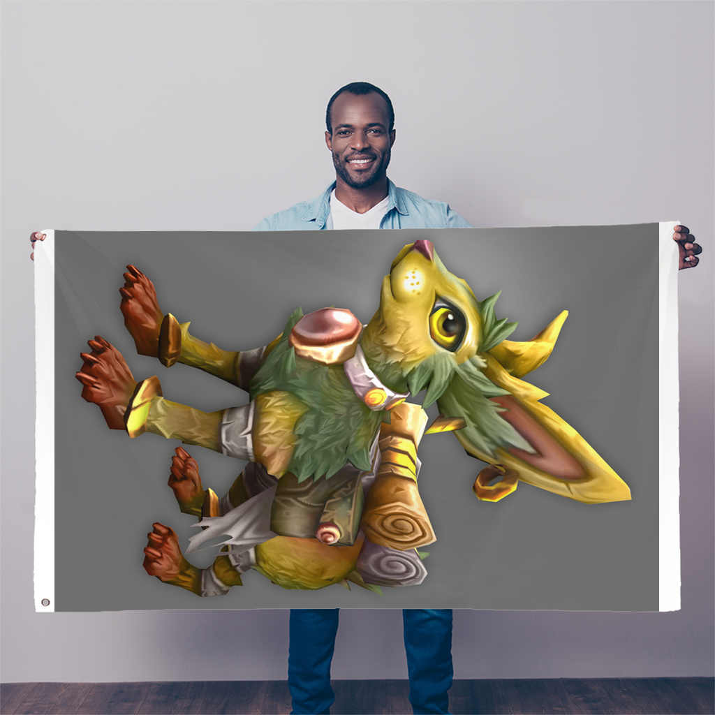 Yellow Amara Sublimation Flag