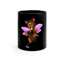 Load image into Gallery viewer, Angebear Black mug 11oz
