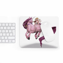 Load image into Gallery viewer, Cupid Baby and Horse Mousepad
