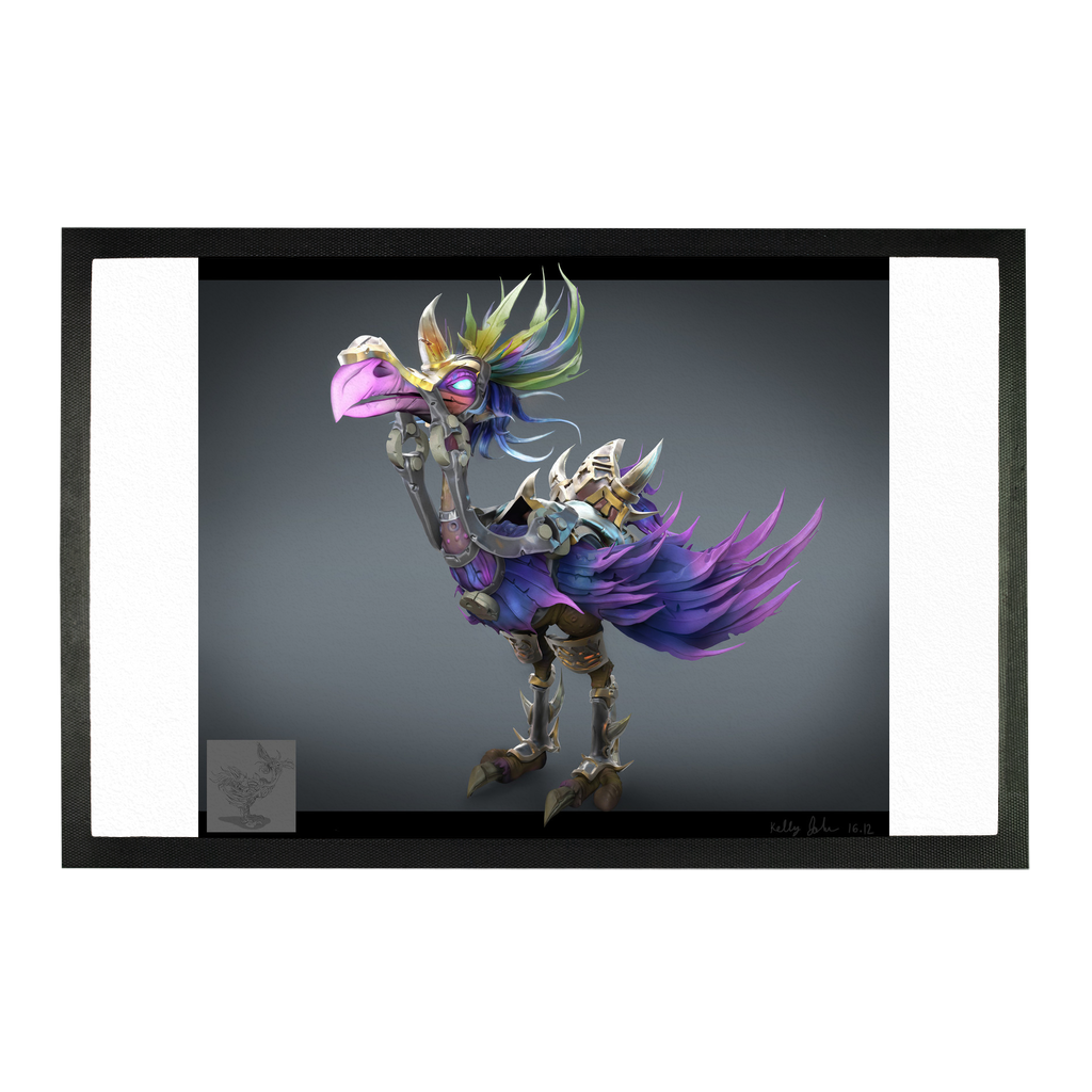 Squawkers The Ostrich Mount Sublimation Doormat