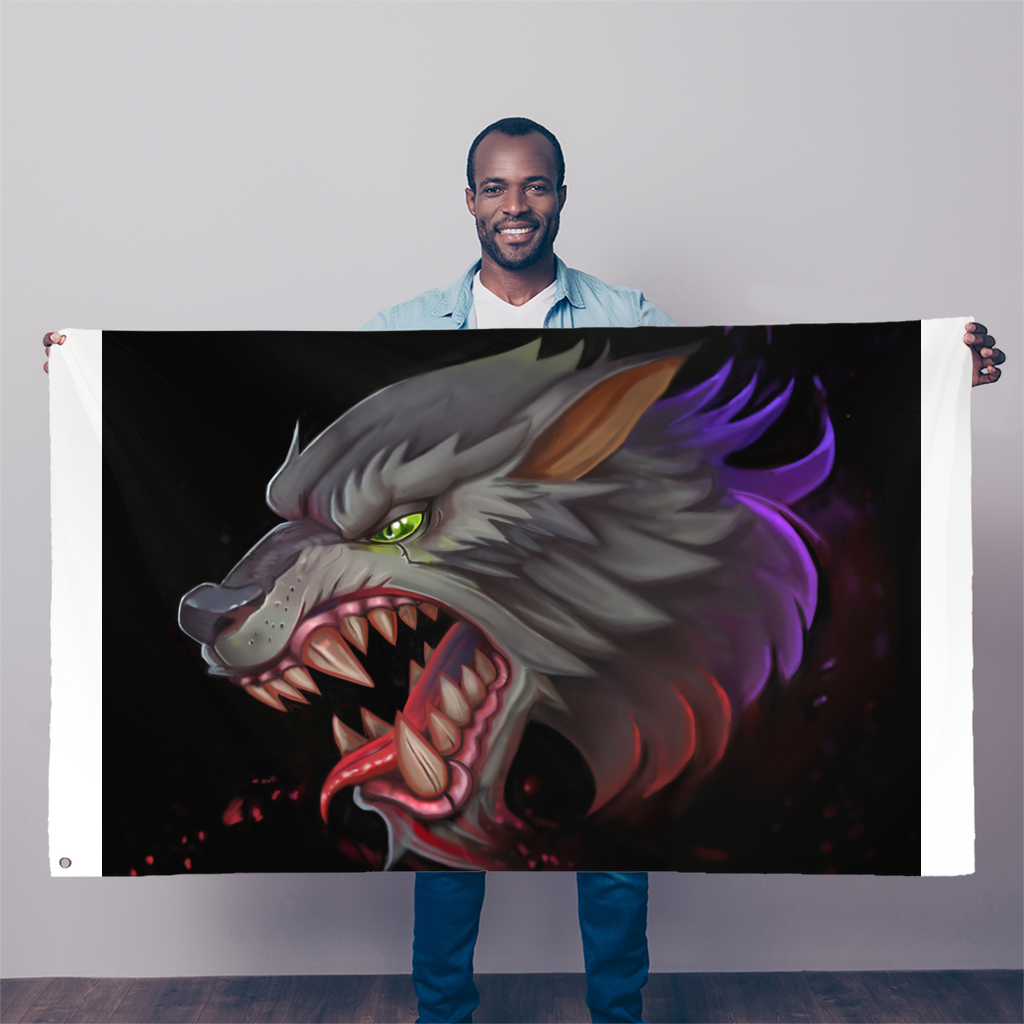 Wolf Sublimation Flag